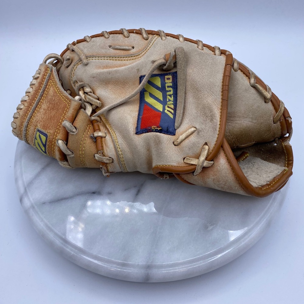 Mizuno Adult Right Hand Catchers Mitt Tan Pro-Scoop MZ C1060 Leather Baseball